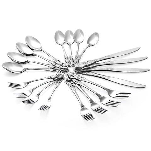 Cididu Retro Royal Silverware table setting arranged for formal dinners