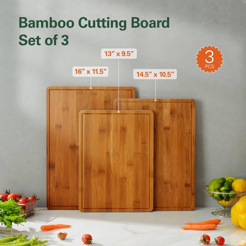 ciecie carbonized bamboo cutting board handles side grip for easy transport