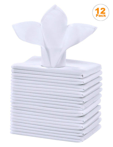 Cieltown folded-hem napkins present a sleek, elegant table setting