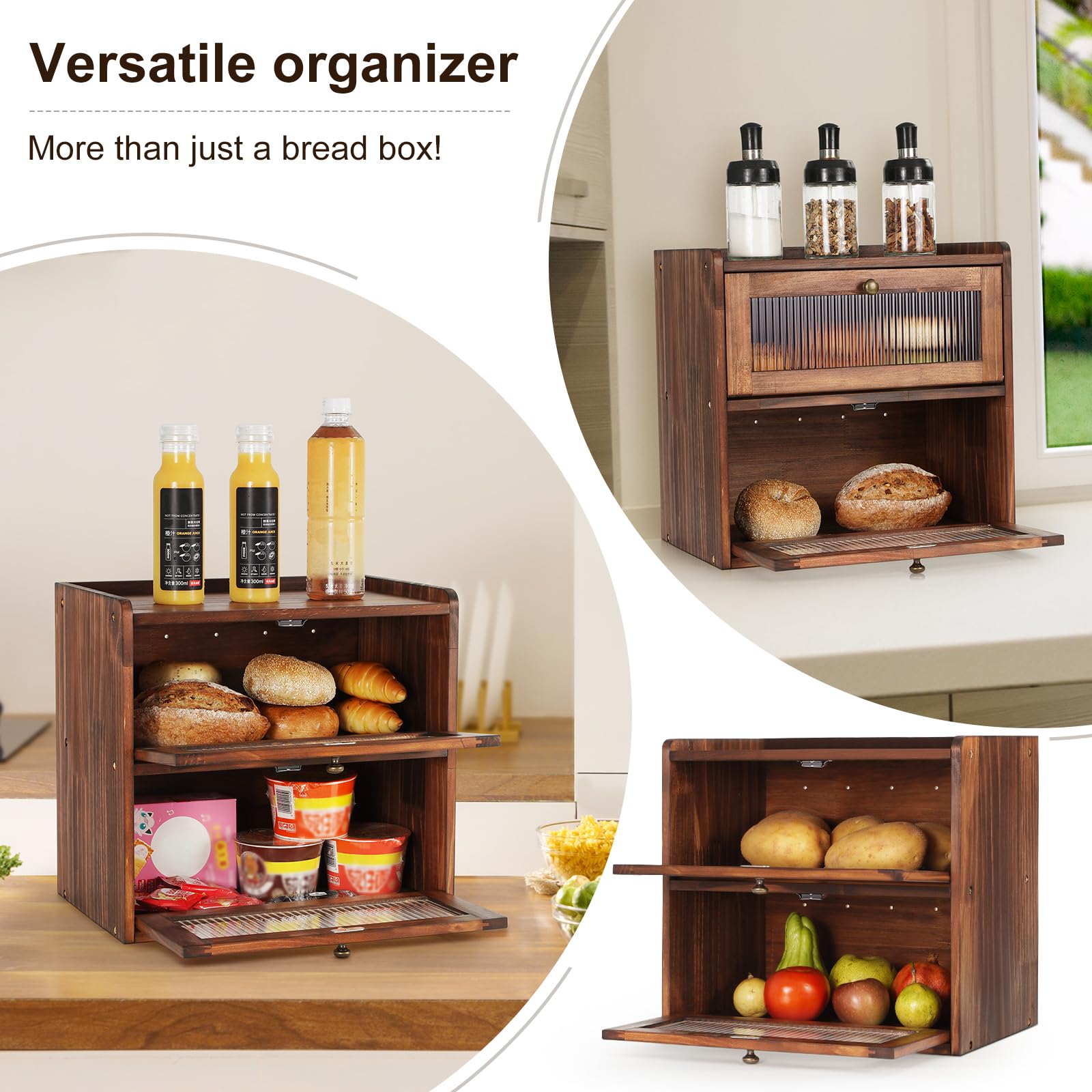 Ciilee Baby flat-top surface provides extra counter space for everyday use.