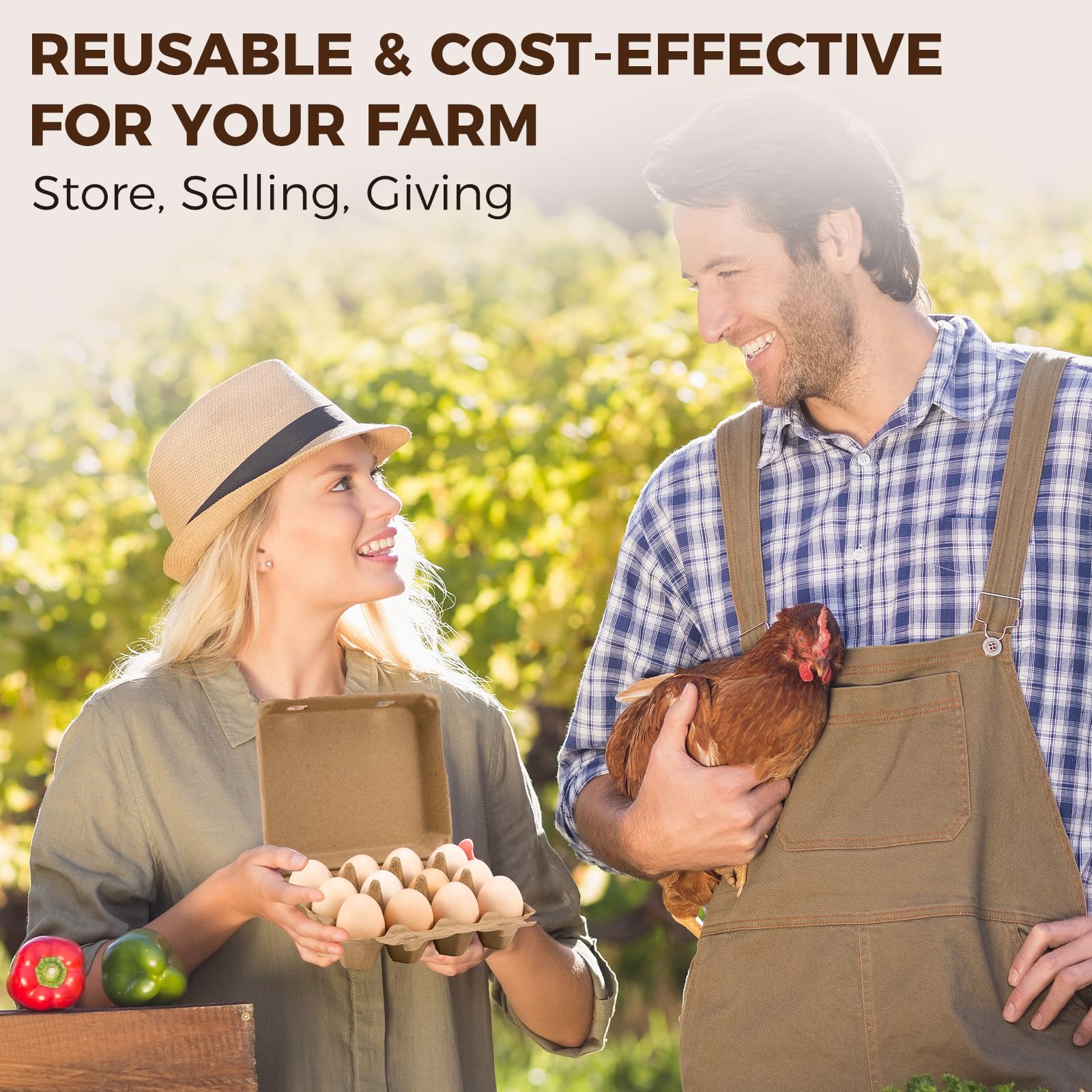 CINPIUK bulk egg packaging ideal for farmers markets.