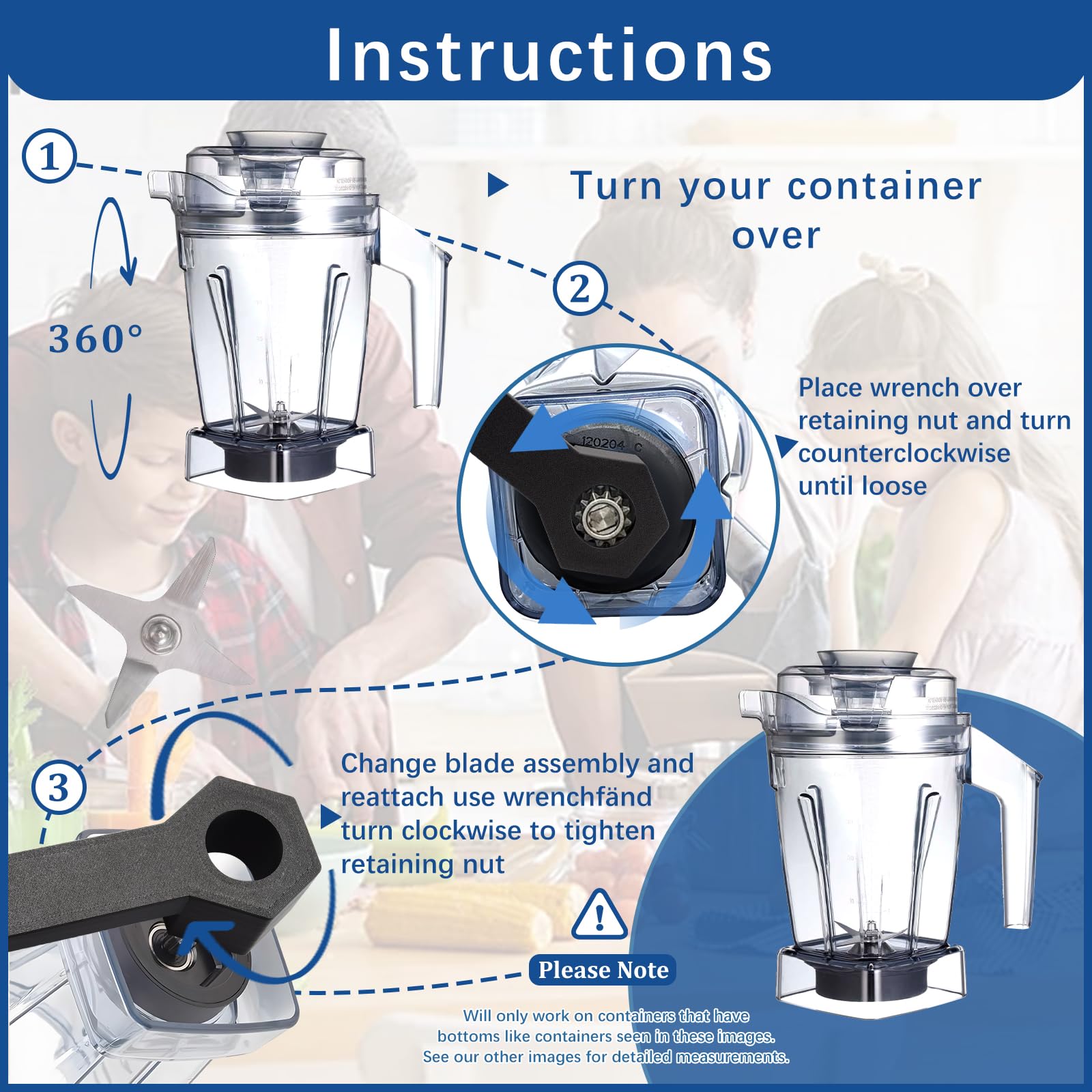 CINROPE blade wrench makes blade removal simple for cleaning