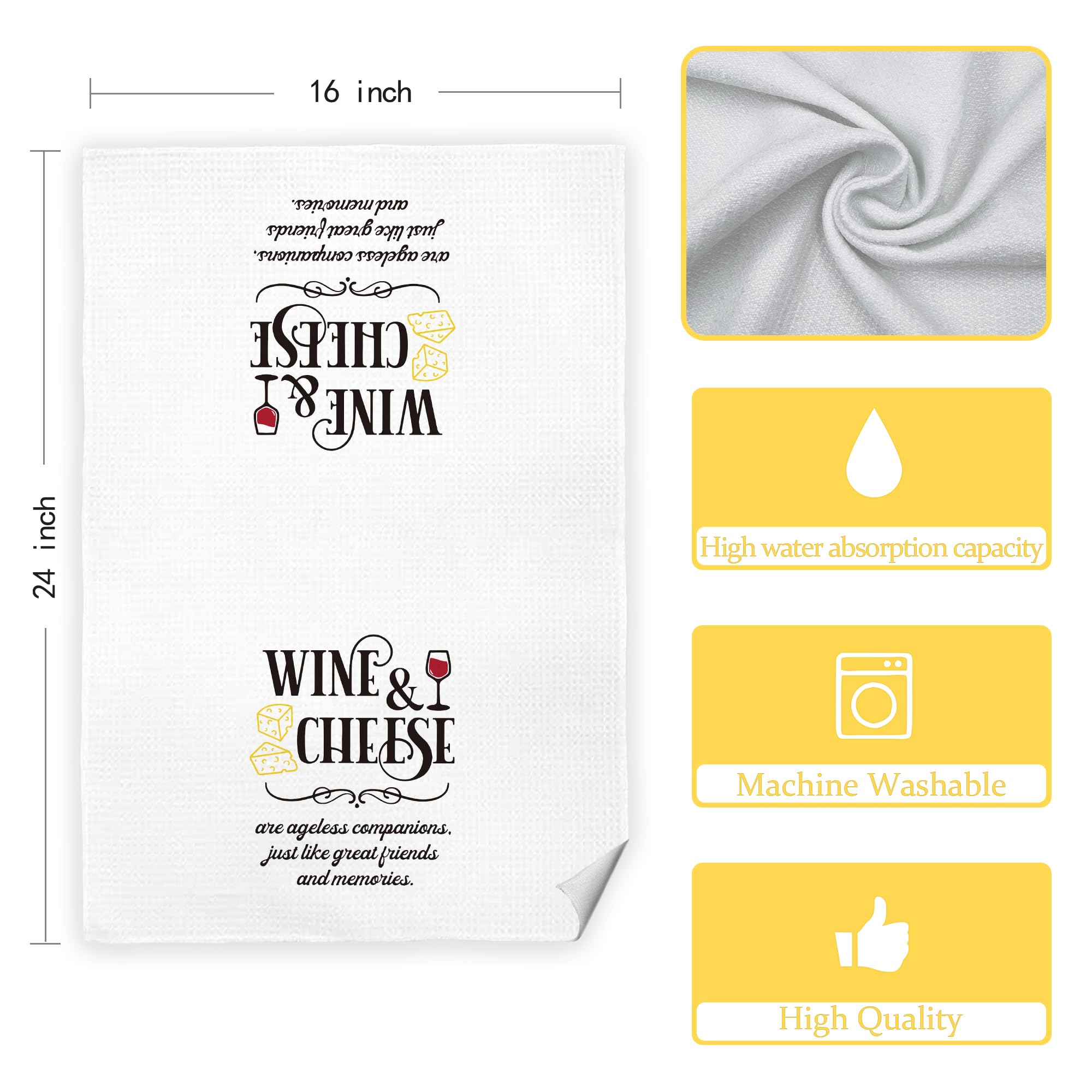 CIOJUNE gift-ideas towels suitable as wine gifts for lovers