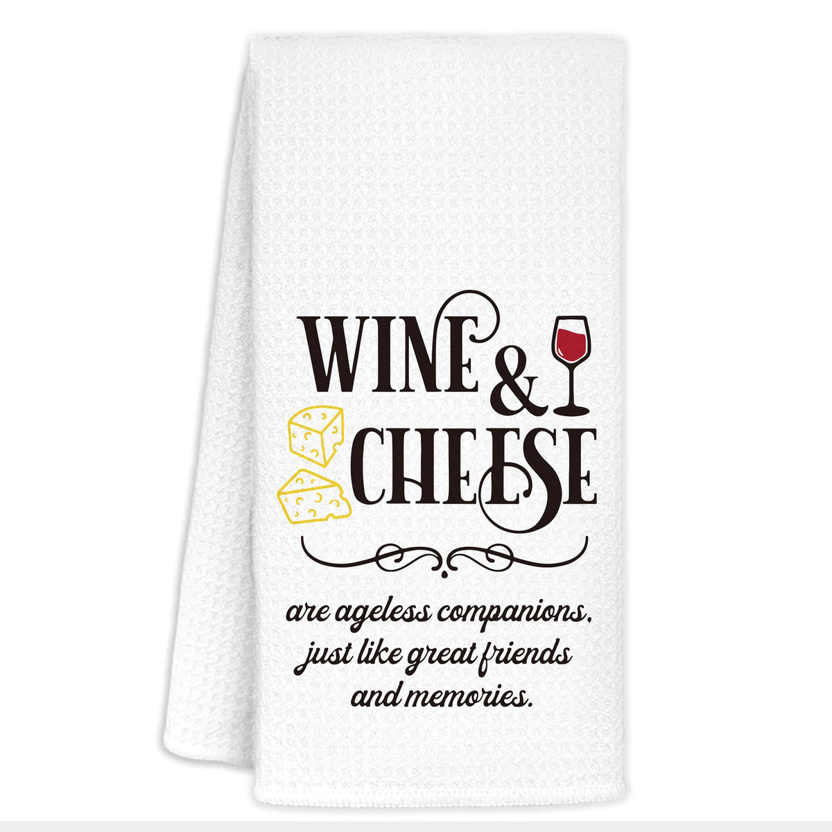 CIOJUNE wine kitchen towels drying glassware after a pour