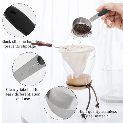 Cionyce stainless steel coffee scoop for durable daily use.