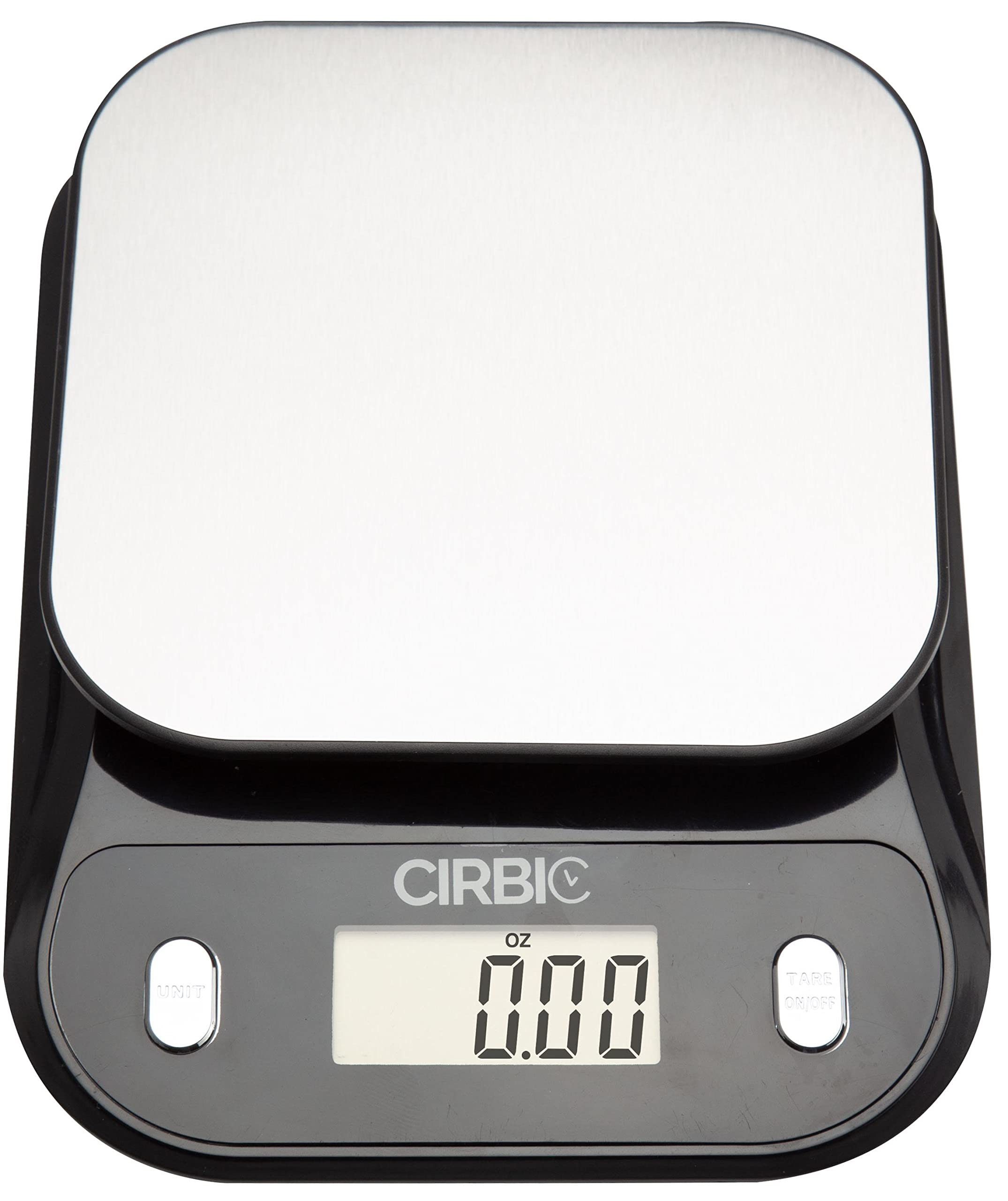 Cirbic Talking Kitchen Scale battery compartment uses two AAA batteries.