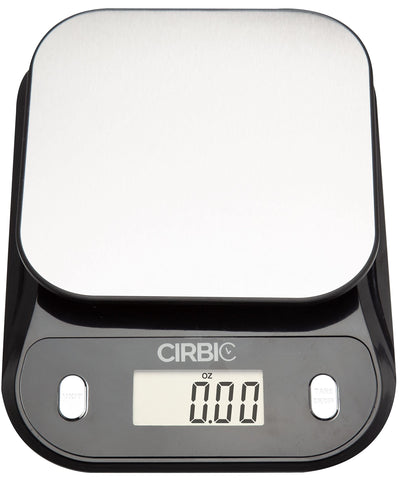 Cirbic Talking Kitchen Scale battery compartment uses two AAA batteries.