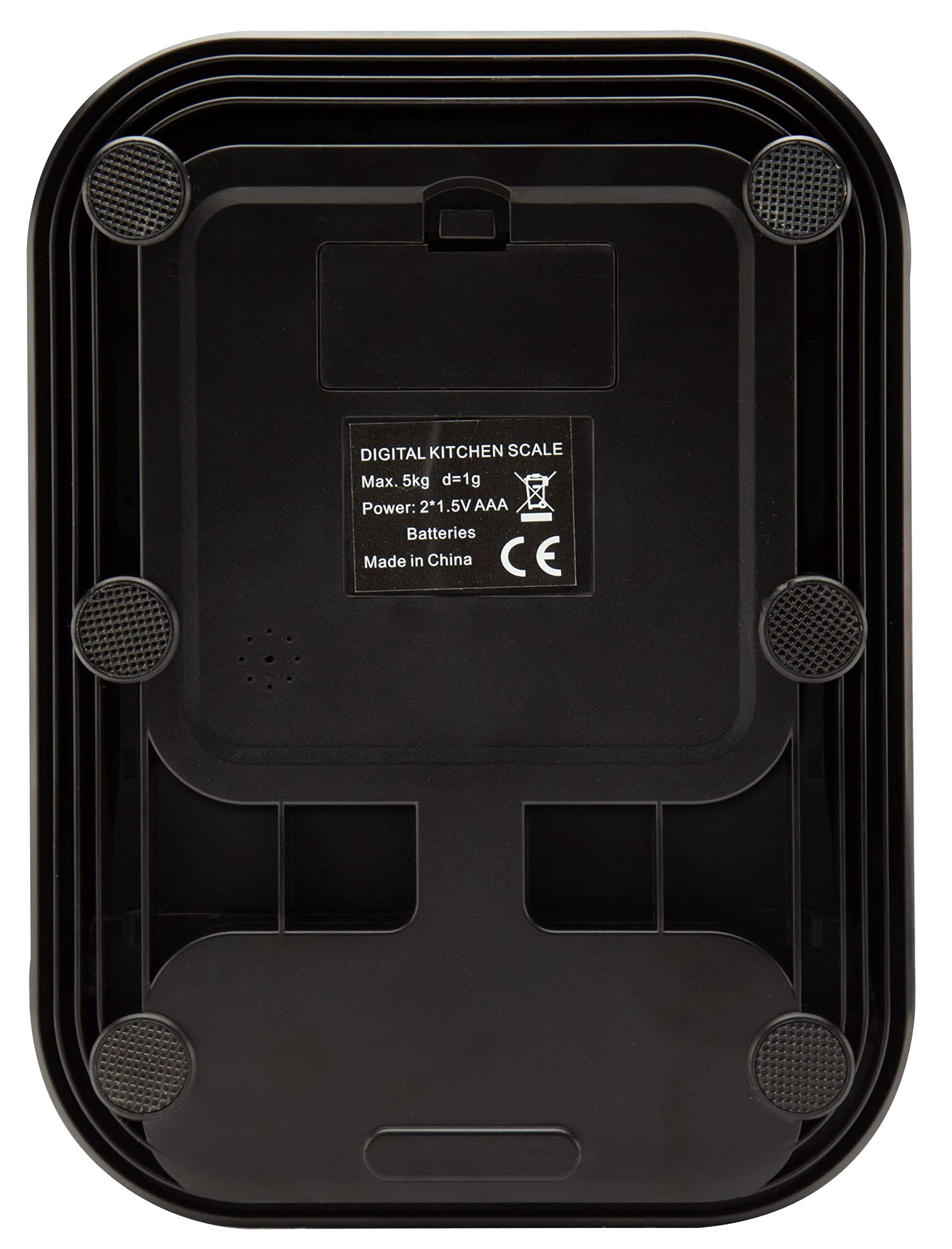 Cirbic Talking Kitchen Scale tare function excludes containers for accurate ingredients.