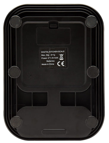 Cirbic Talking Kitchen Scale tare function excludes containers for accurate ingredients.