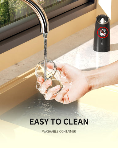 Circle Joy black and white design fits modern kitchens and setups.