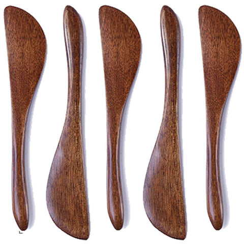 CISHNOU wood spreaders show unique natural grain for elegant cheese service.