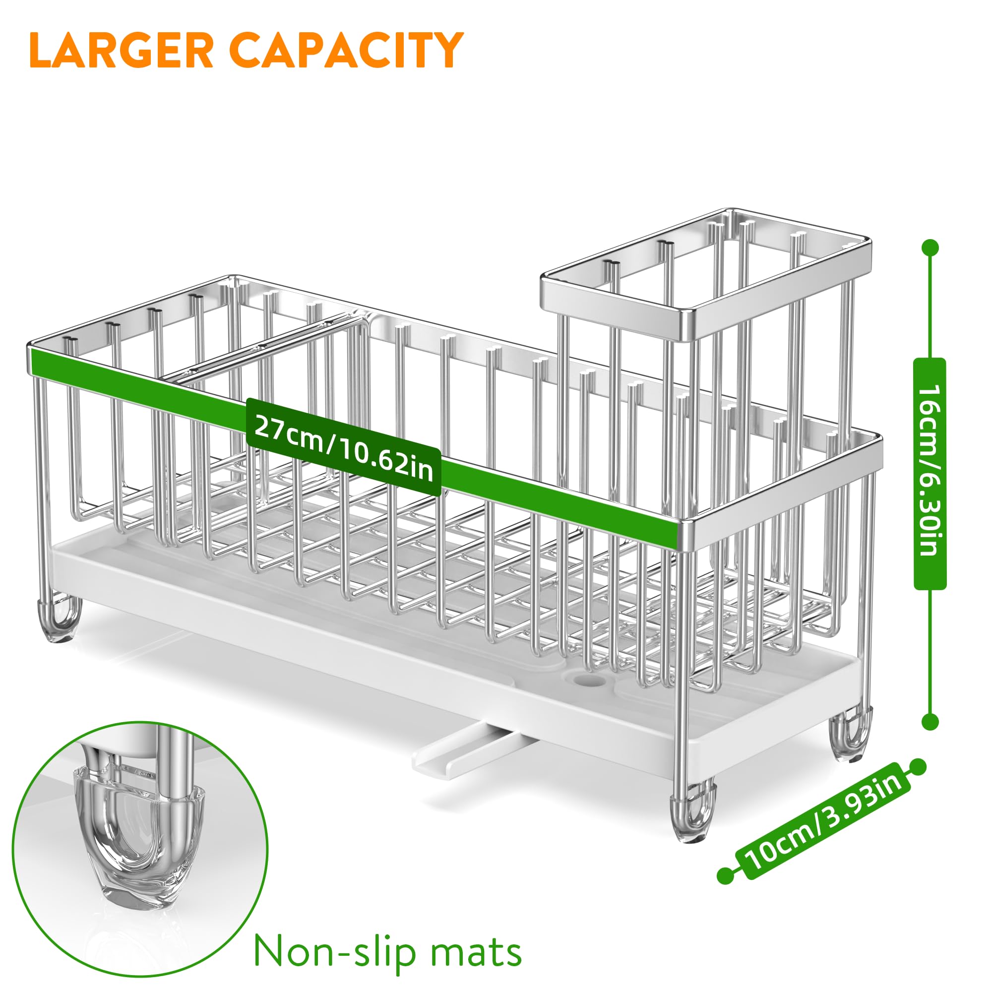 Cisily adjustable dividers customize space for different kitchen essentials