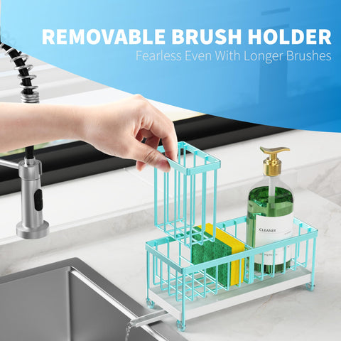 Cisily high brush holder neatly stores brushes for easy access.