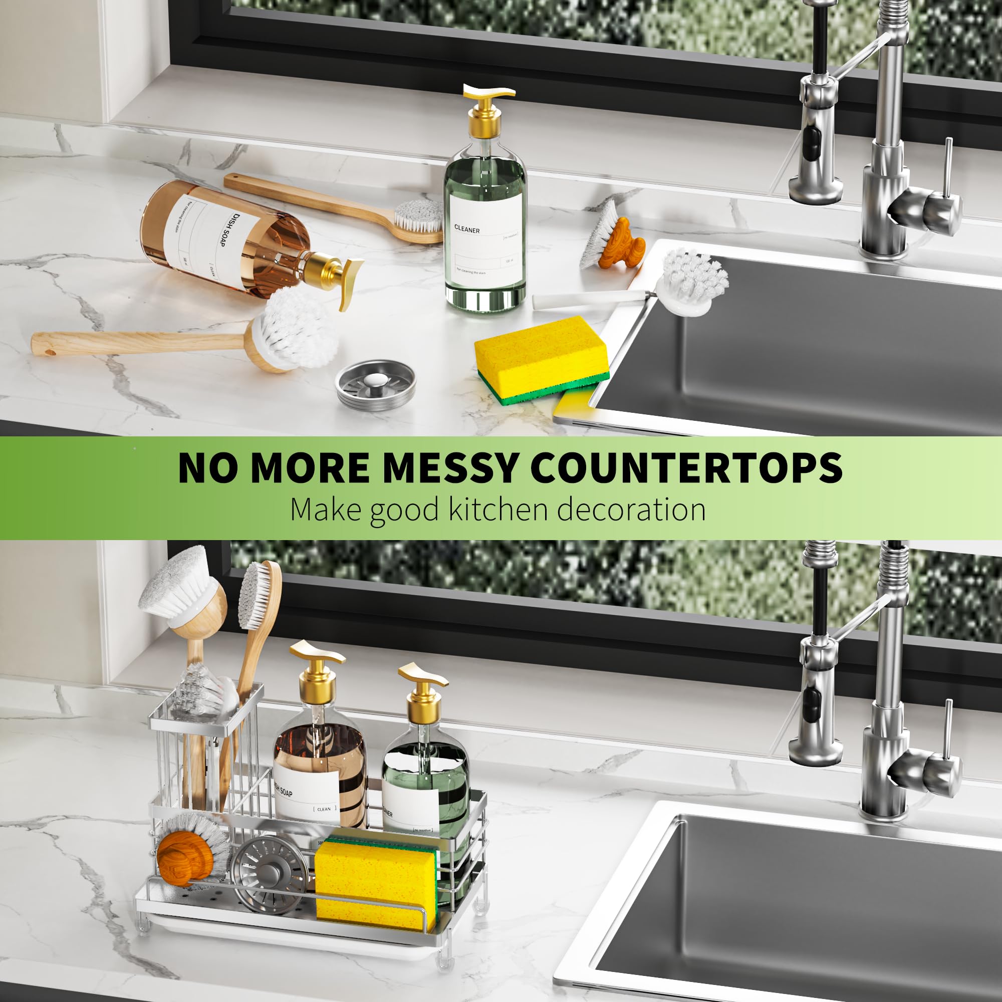 Cisily kitchen organization essentials help reduce countertop clutter