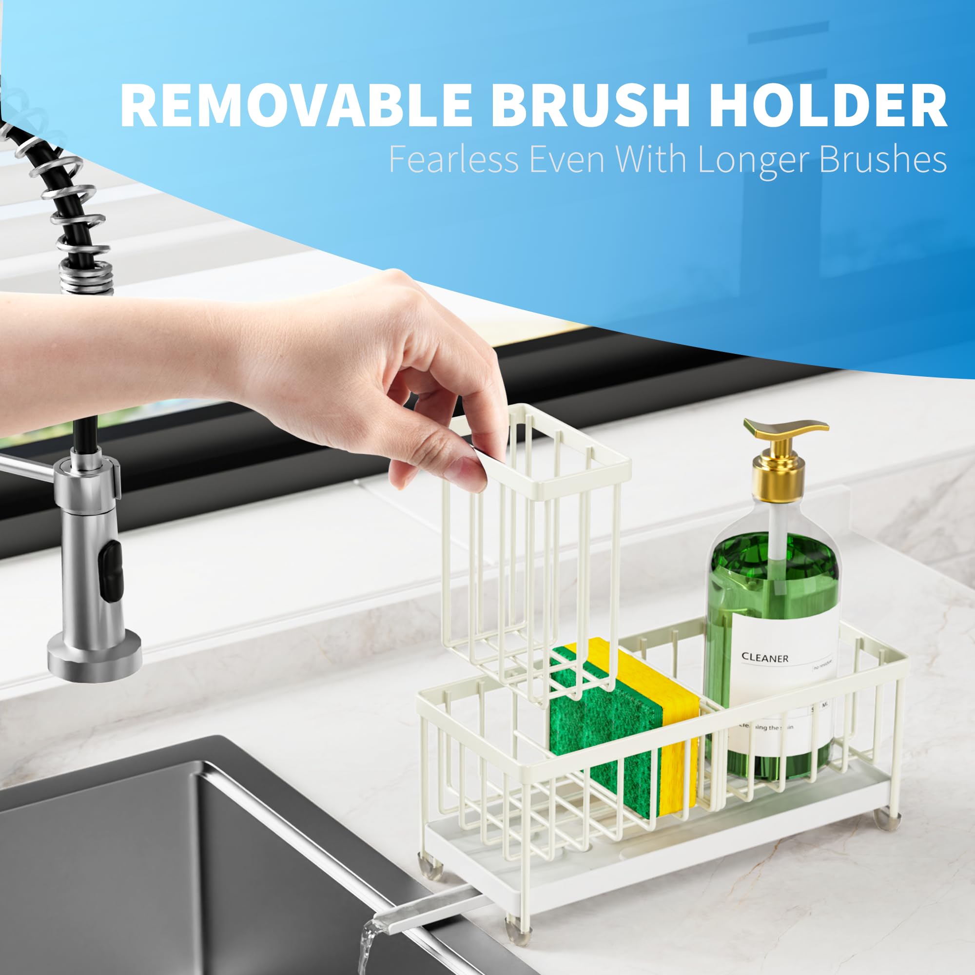 Cisily multi-slot organizer maximizes counter space for kitchen tools