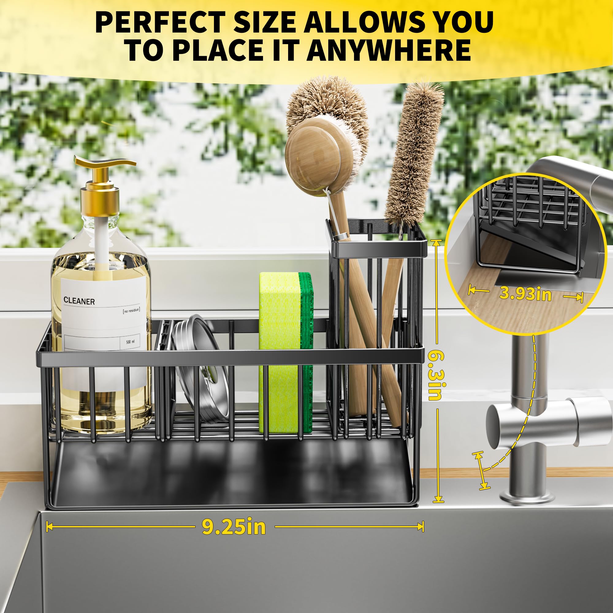 Cisily rustproof material stands up to daily kitchen use.