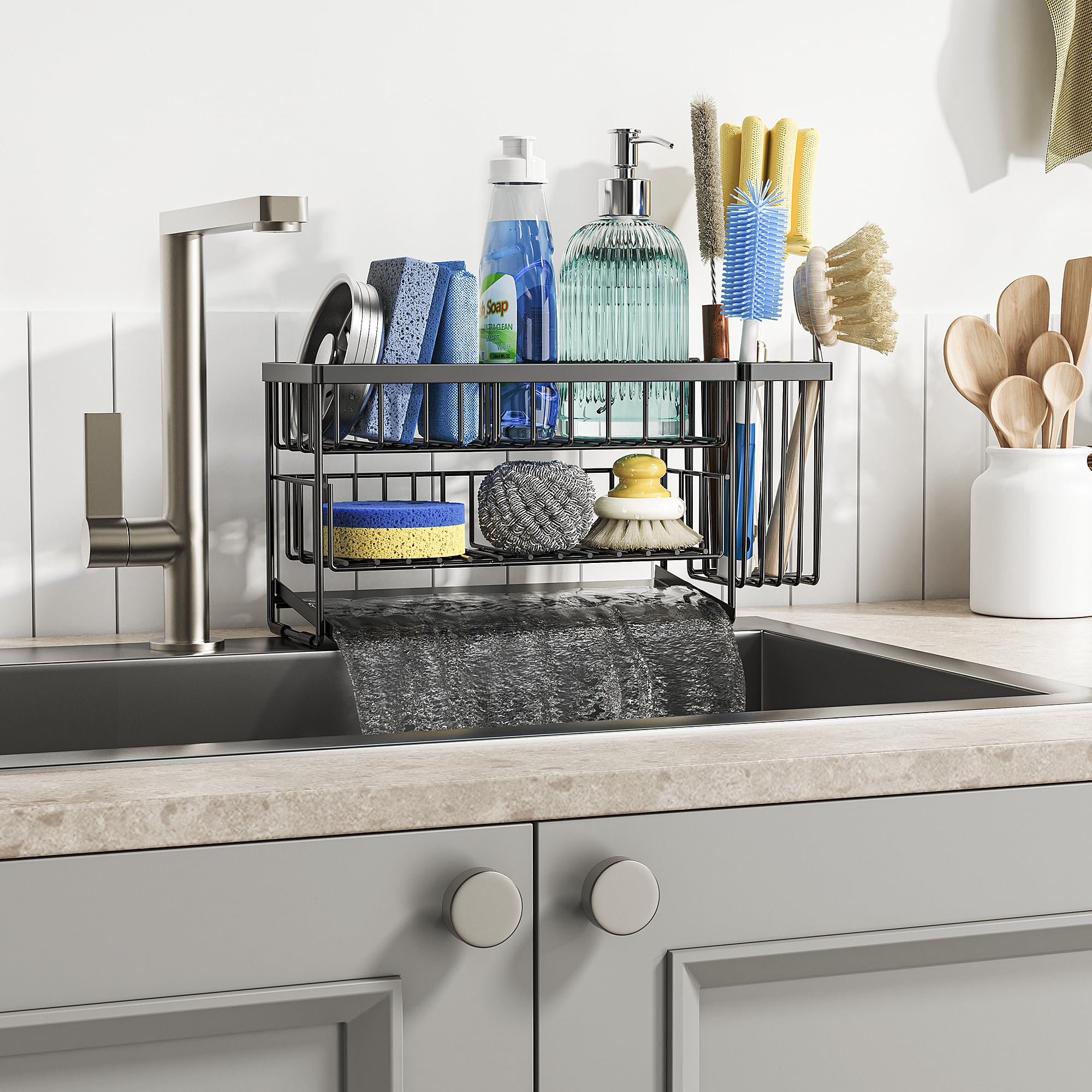 Cisily ready-to-use caddy installs without tools, ideal for new homes