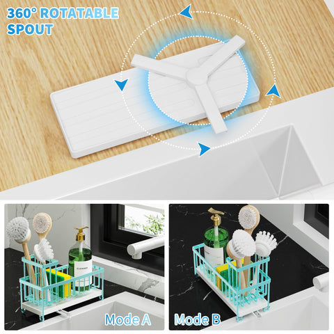 Cisily stainless steel kitchen organizer offers a durable, rustproof build.