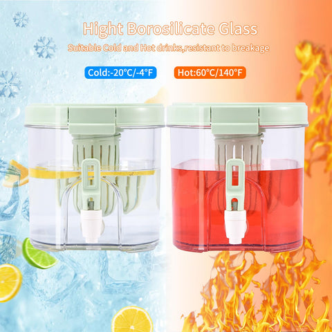 CISIREE fridge-friendly pitcher saves space on shelves.