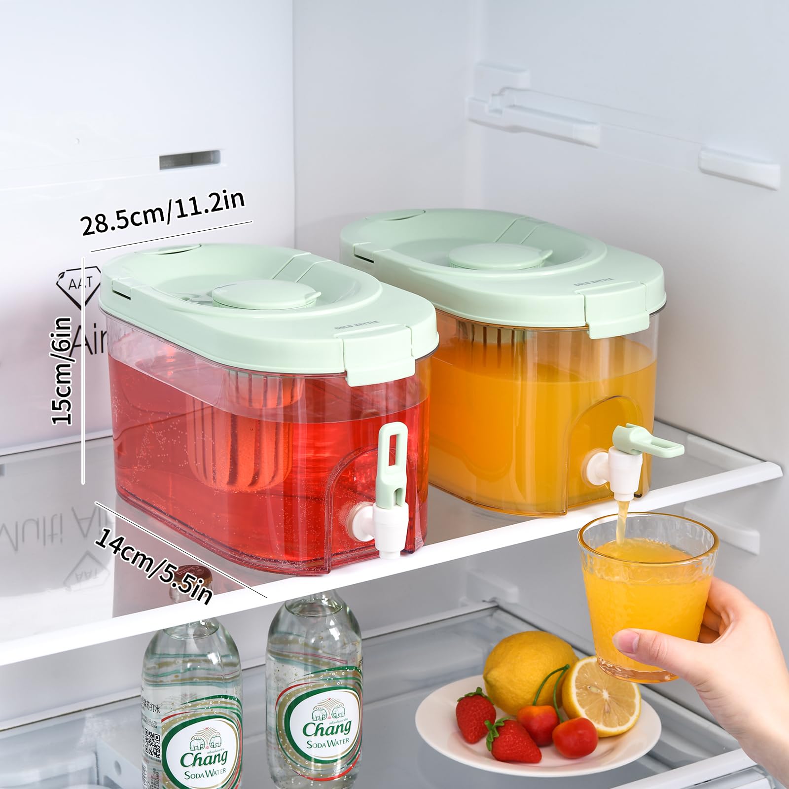 CISIREE dispenser lid keeps drinks fresh and protected.