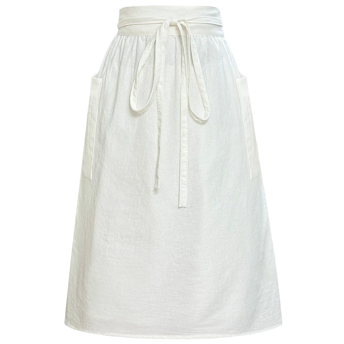 Cityelf cotton linen half apron with soft breathable fabric for comfort