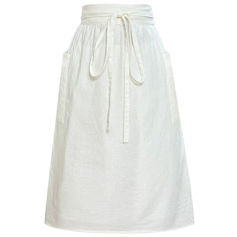 Cityelf cotton linen half apron with soft breathable fabric for comfort
