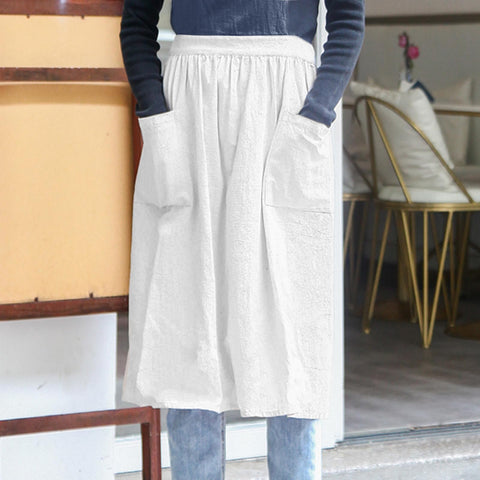 Cityelf half apron with extra-long waist ties for secure fit