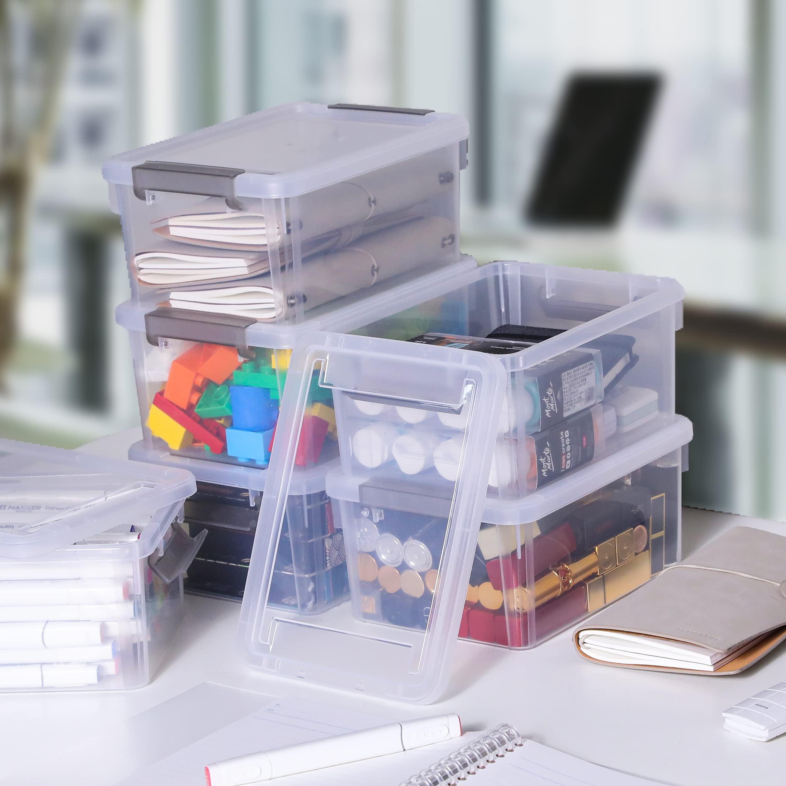 Citylife clear durable PP5 plastic bin highlights transparency and longevity