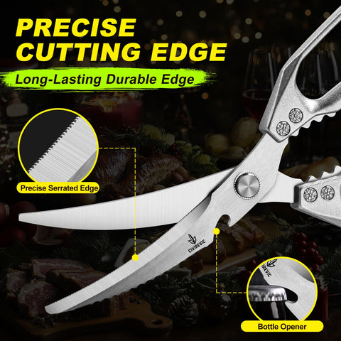 CIVIREVIC ergonomic non-slip handles provide comfortable, stable grip during long prep