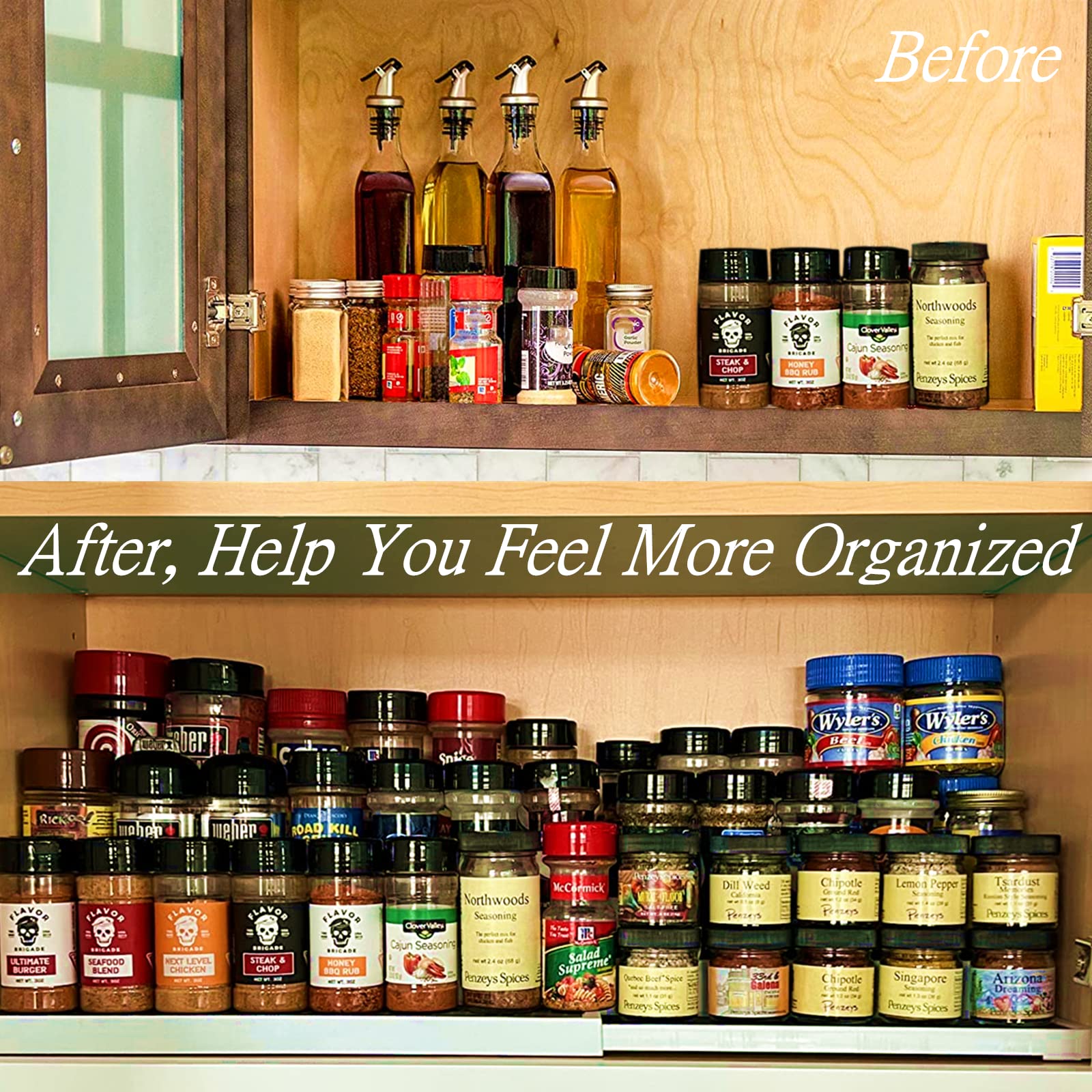 CiWiVOKi BPA-free and durable spice rack for safe storage