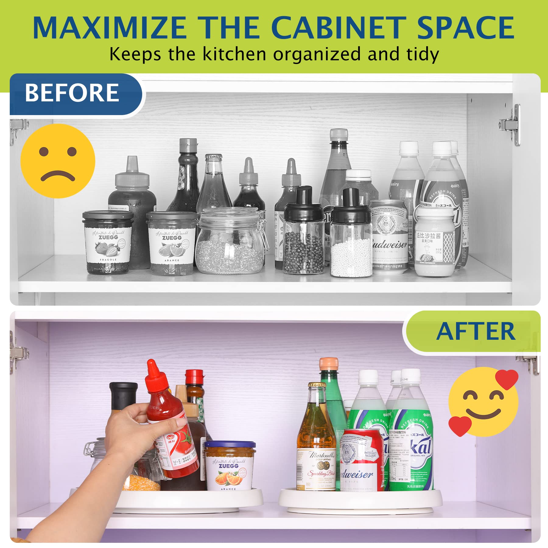 CiWiVOKi multi-functional storage suits spices, oils, cosmetics, and toiletries.