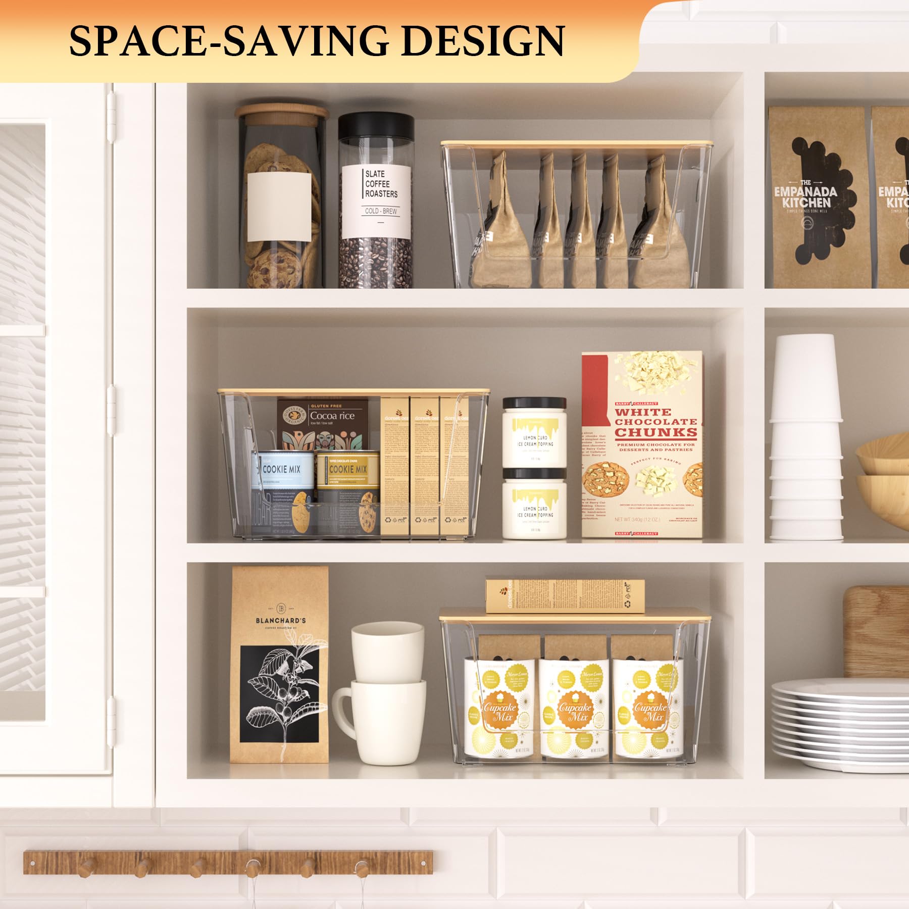 CiWiVOKi versatile storage for pantry, bathroom, laundry, and cabinet organization.