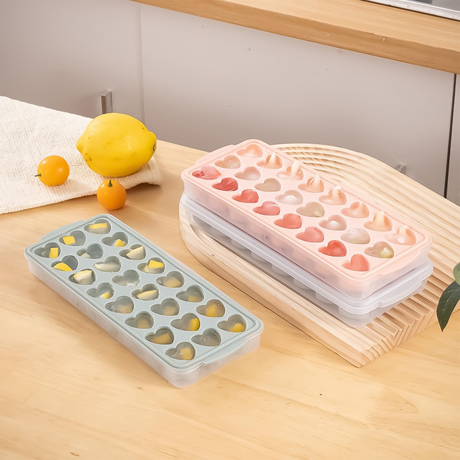 Ciyliwiyi heart cubes setup adds romance to drinks and desserts
