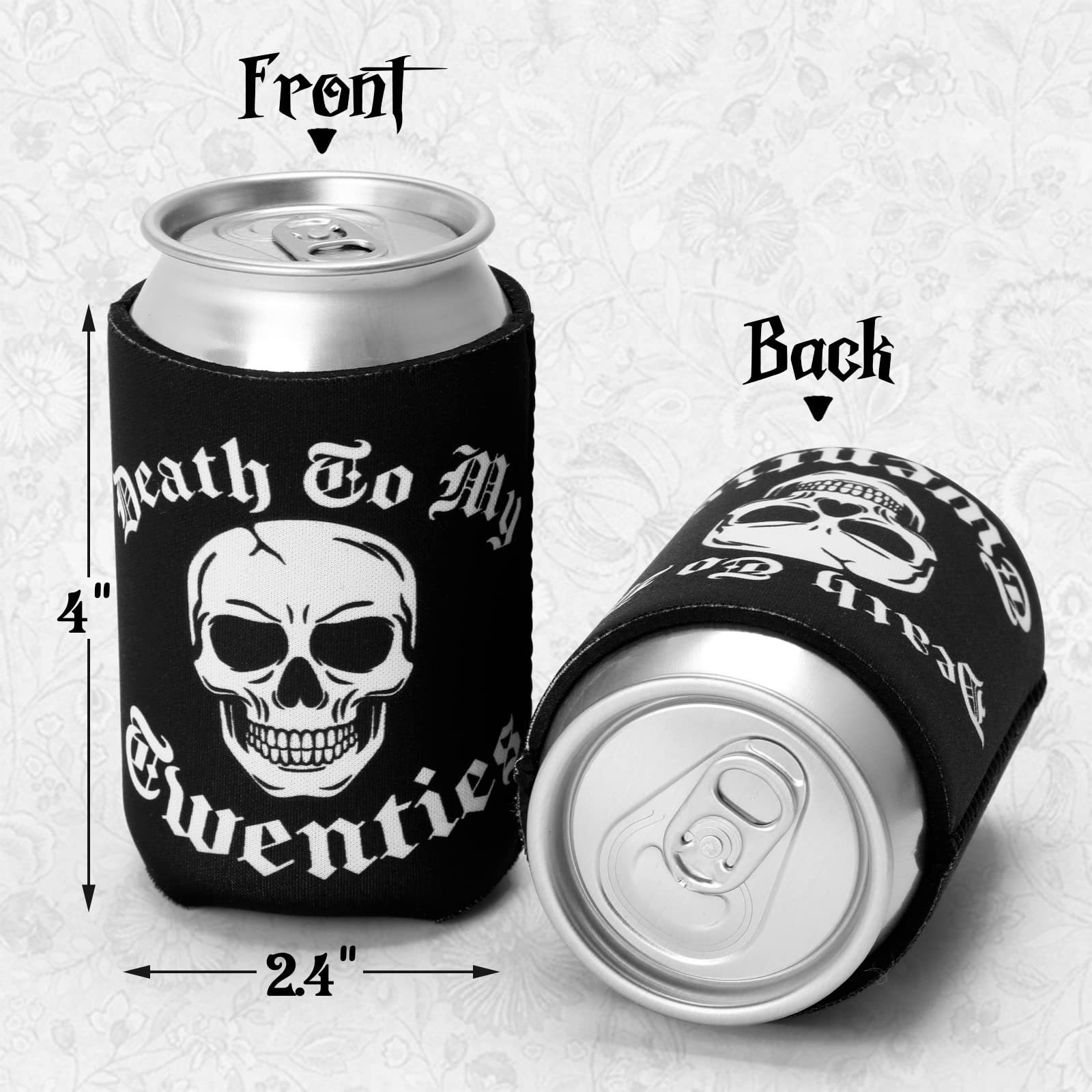 Ciyvolyeen skull design can sleeve suitable for gifting at 30th birthdays