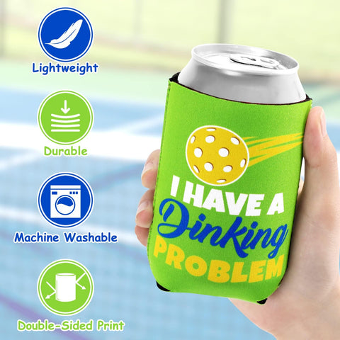 CiyvoLyeen neoprene pickleball can cooler shows soft, lightweight insulation.