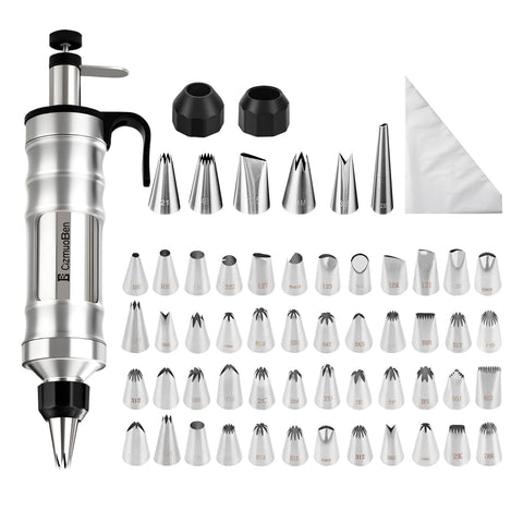 CizmuBen dessert syringe set package for versatile cake and cookie decorating