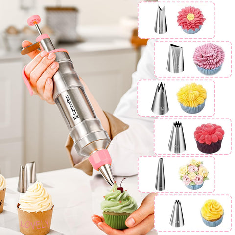 CizmuBen food-grade stainless steel nozzles ensure safe, durable decorating