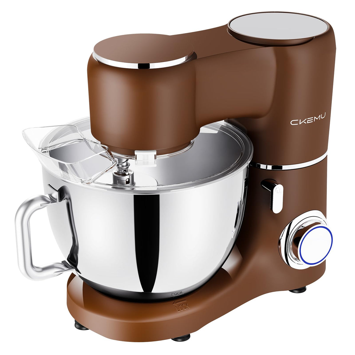 CKemu stand mixer with 9-quart bowl ready for large-batch doughs and batters