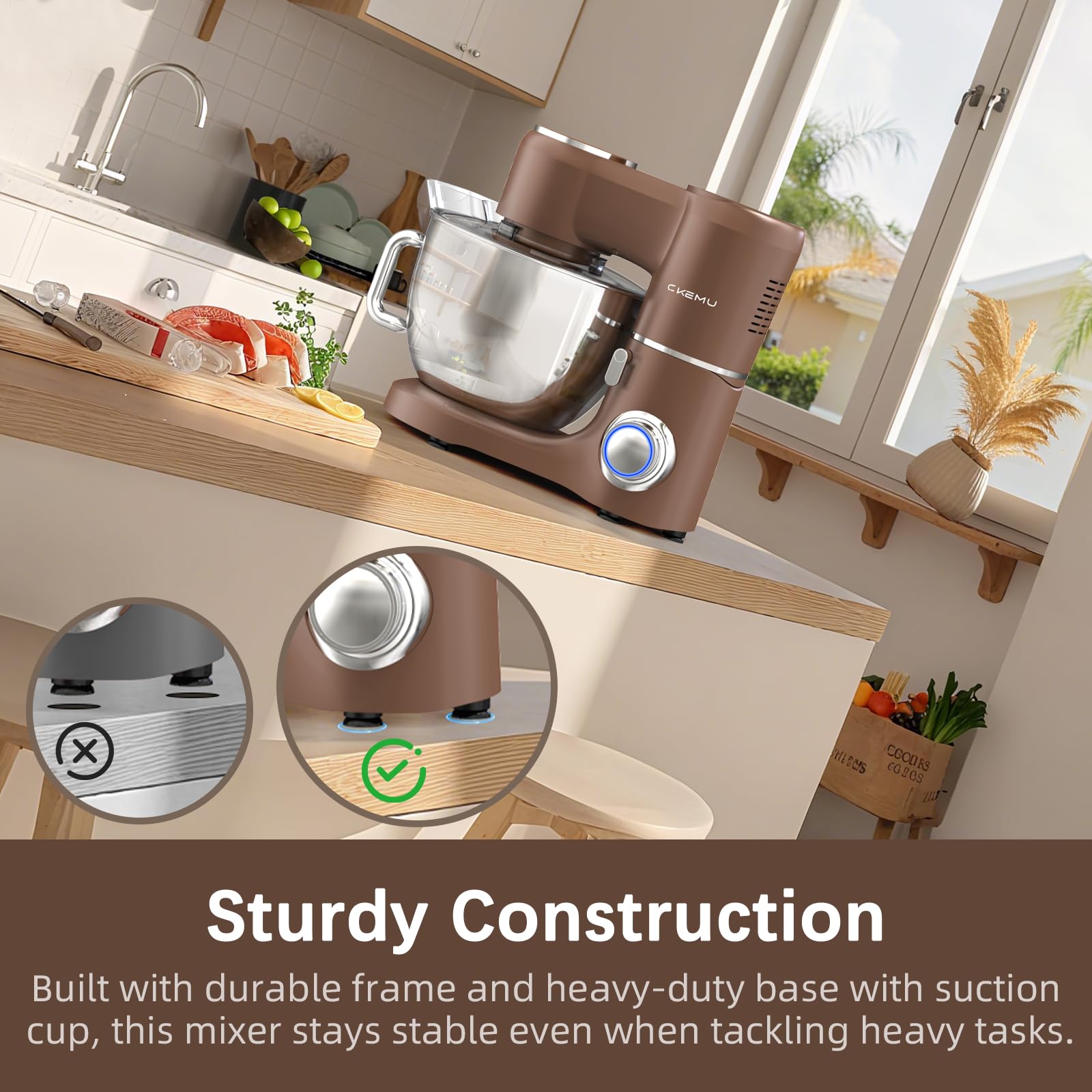 CKemu mixer parts dishwasher-safe for easy cleaning