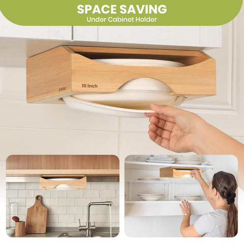 CKIU adhesive mount under cabinet demonstrates drill-free installation for quick setup.