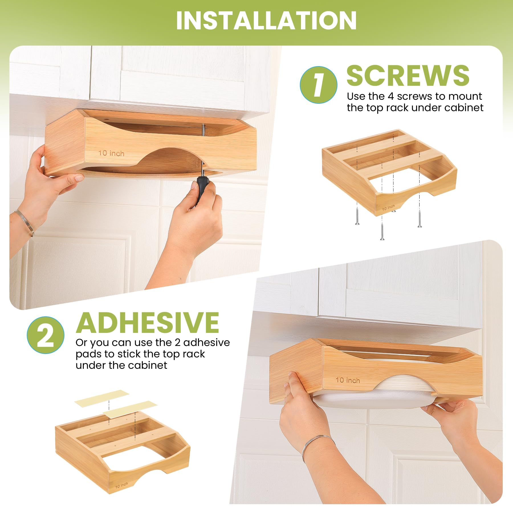 CKIU space-saving kitchen image highlights under-cabinet storage benefits.