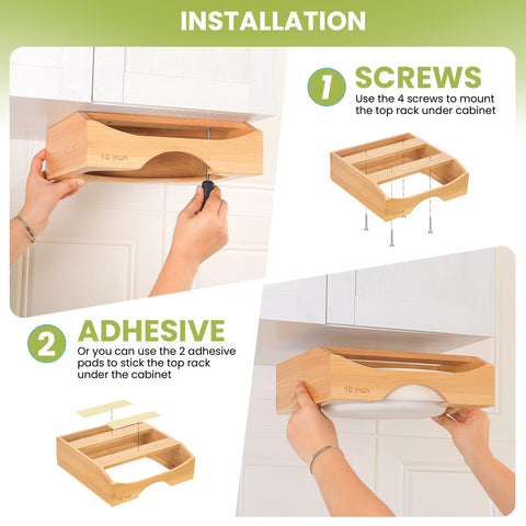 CKIU space-saving kitchen image highlights under-cabinet storage benefits.