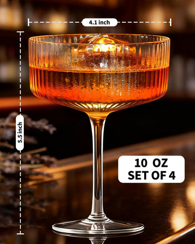 CL FUN Espresso Martini glass ideal for elegant home entertaining.