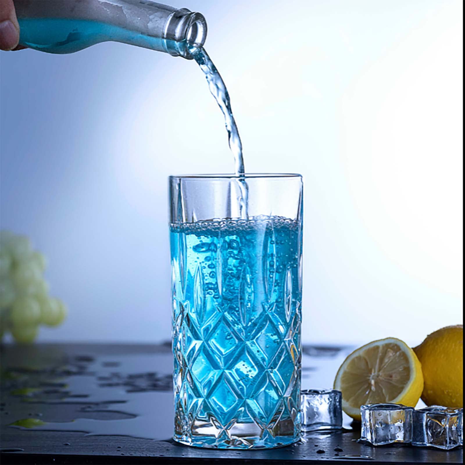 Claplante highball 11oz glass presents a modern shape ideal for mixed drinks
