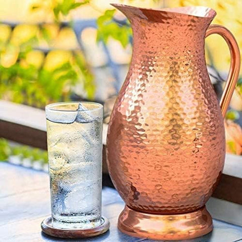 Classic Mules Copper Pitcher no liner close-up preserving flavor.