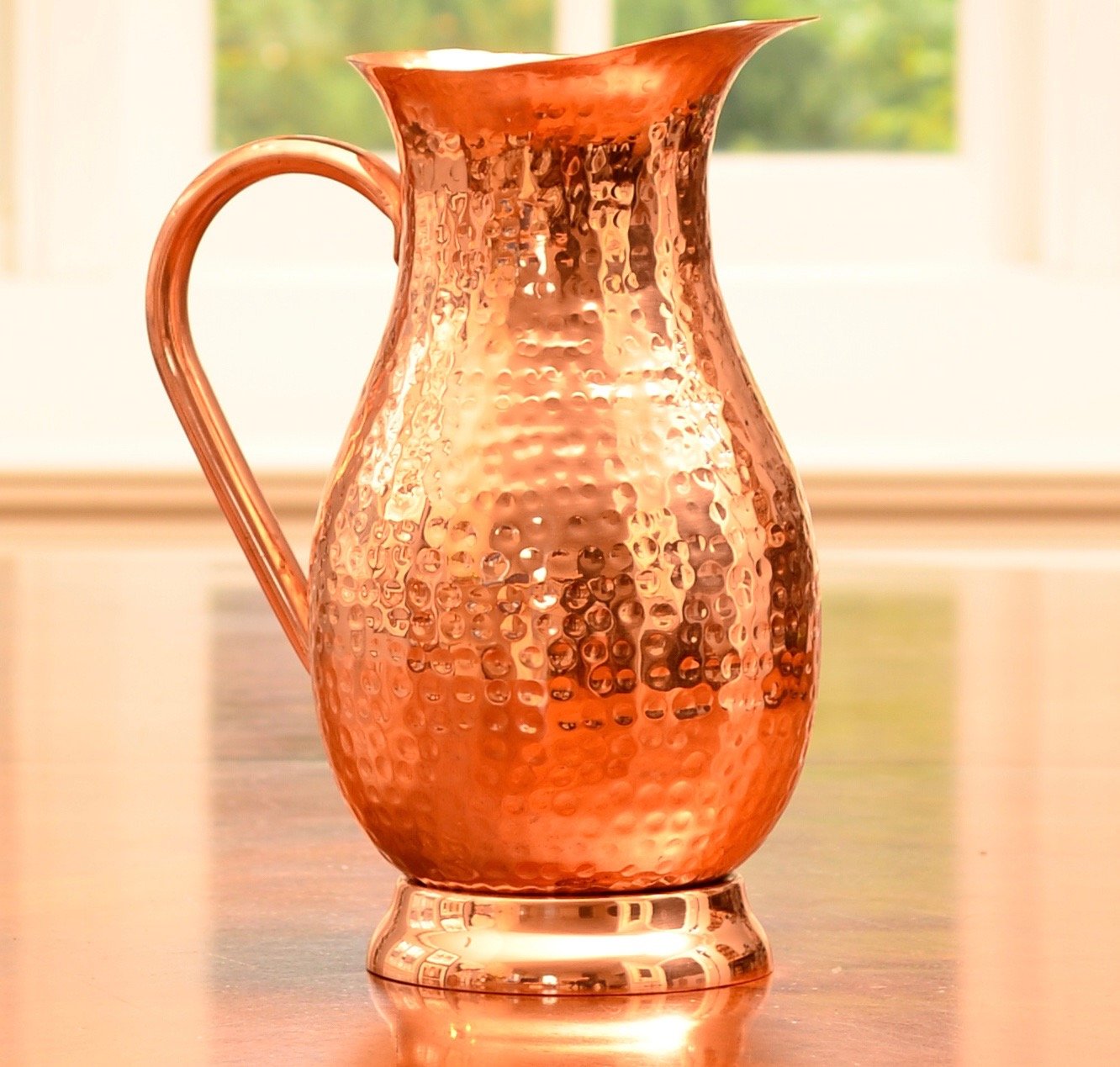 Classic Mules Copper Pitcher welded-handle detail emphasizes durability and longevity in daily use.
