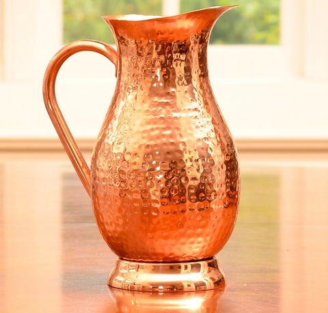 Classic Mules Copper Pitcher welded-handle detail emphasizes durability and longevity in daily use.
