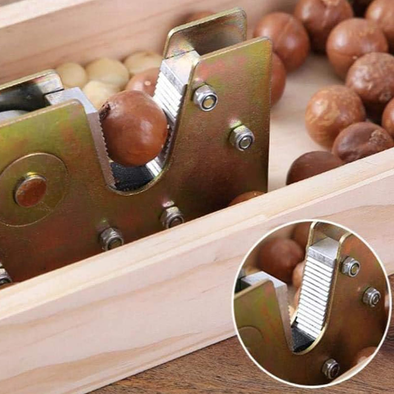 CLEABANKE jagged jaws grip nuts securely without slipping.