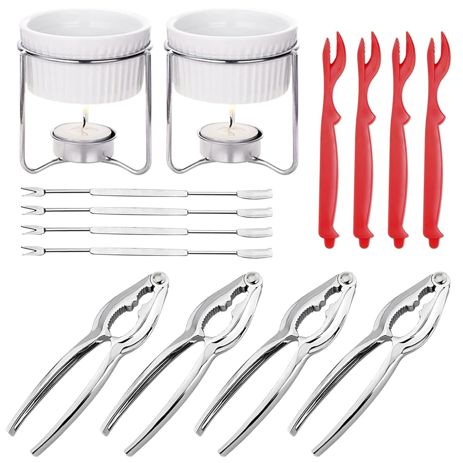 CLEABANKE seafood tools assembled for an easy, mess-free seafood dinner.
