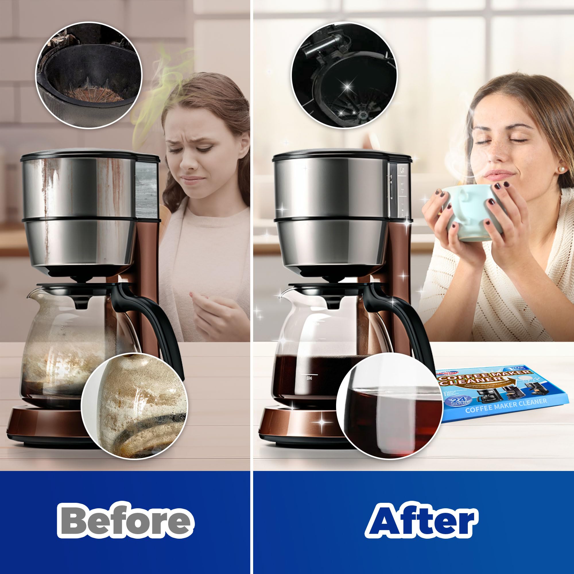 cleanan coffee maker cleaner tablet easy to use during a brew cycle